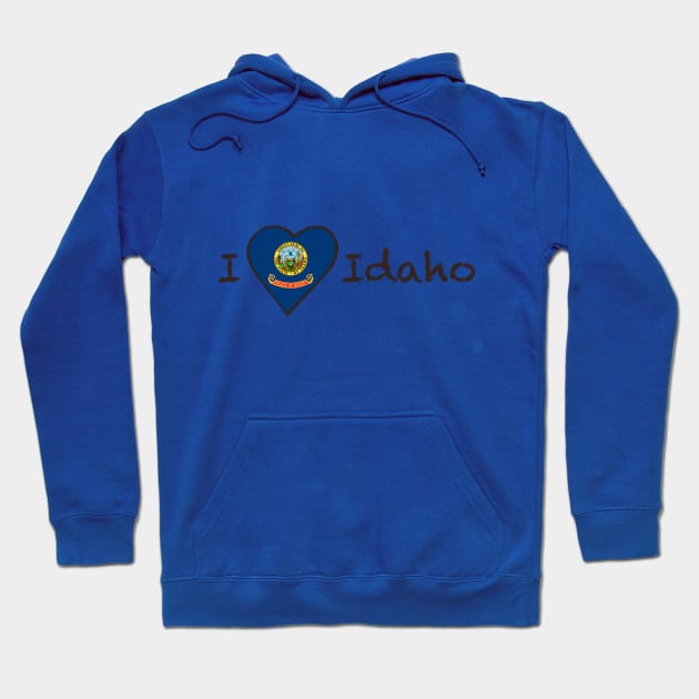 I Love Idaho Hoodie by JellyFish92